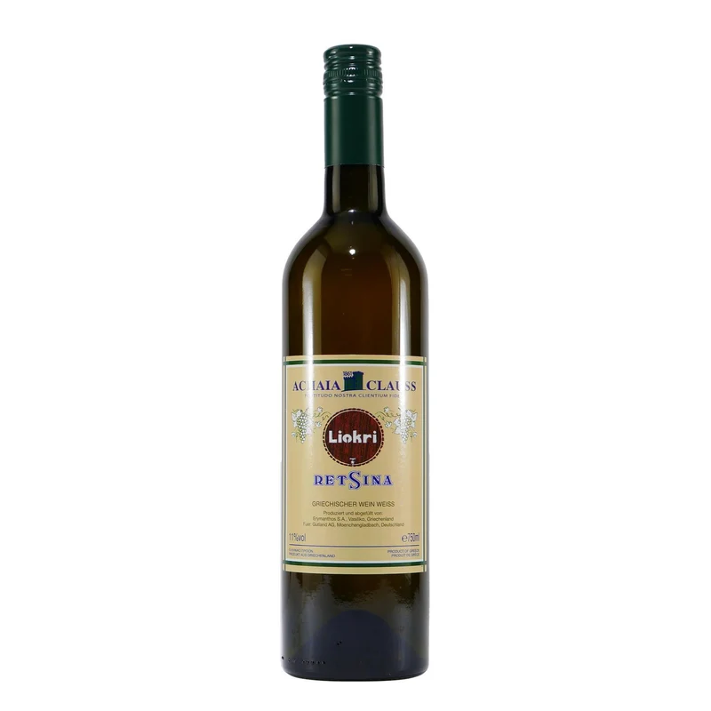 Achaia Clauss Liokri Retsina Weißwein (6 x 0,75L)