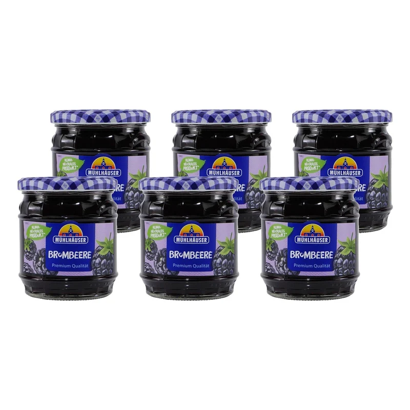 Mühlhäuser Brombeere Konfitüre (8 x 0,45 Kg)