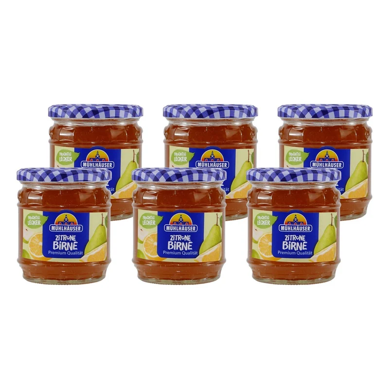 Mühlhäuser Zitrone-Birne Konfitüre (8 x 0,45 Kg)