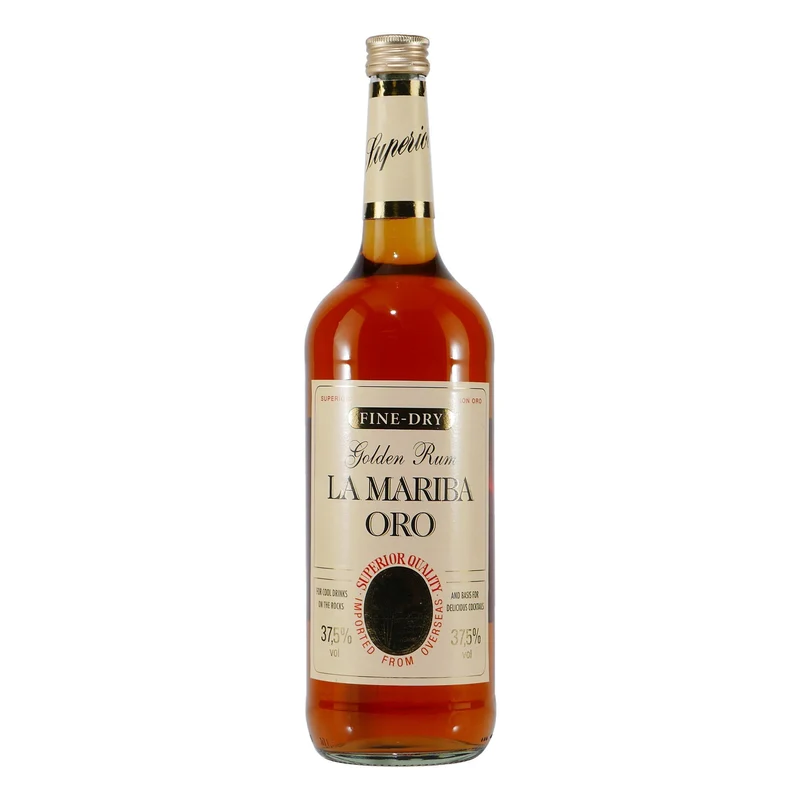 La Mariba Oro Golden Rum mit Geschenk-Holzkiste