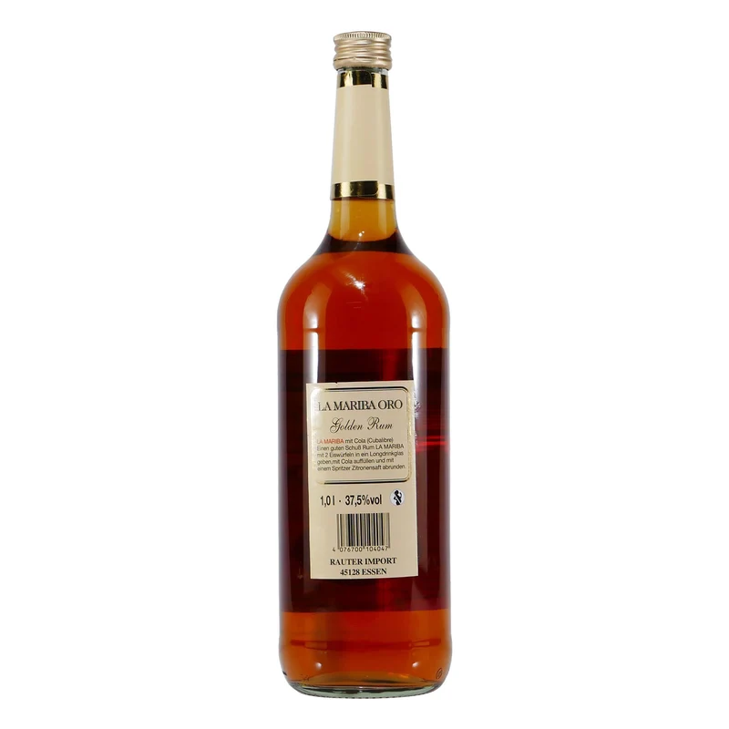 La Mariba Oro Golden Rum mit Geschenk-Holzkiste