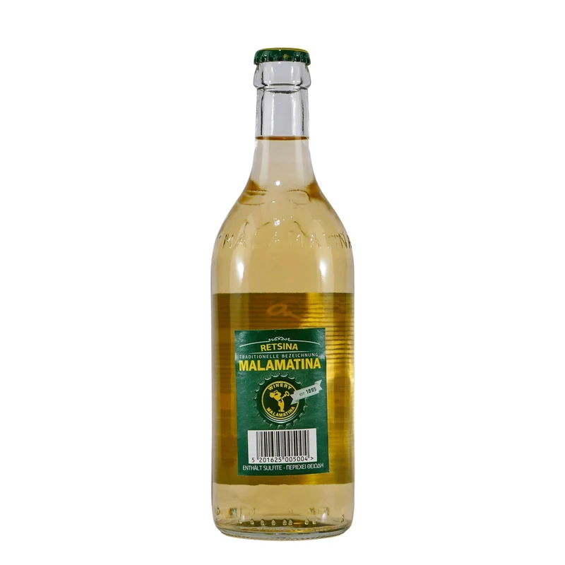 Retsina Malamatina Weißwein -trocken- (6 x 0,5L)