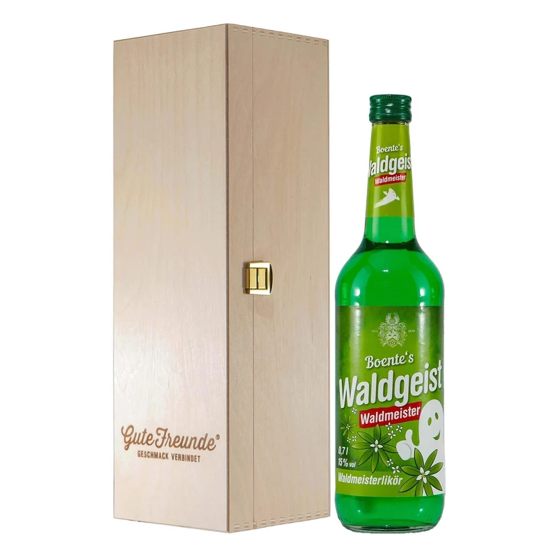 Boente Waldgeist Waldmeisterlikör mit Geschenk-HK