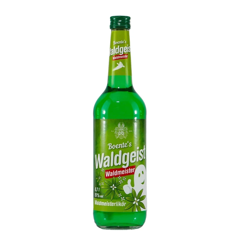 Boente Waldgeist Waldmeisterlikör mit Geschenk-HK