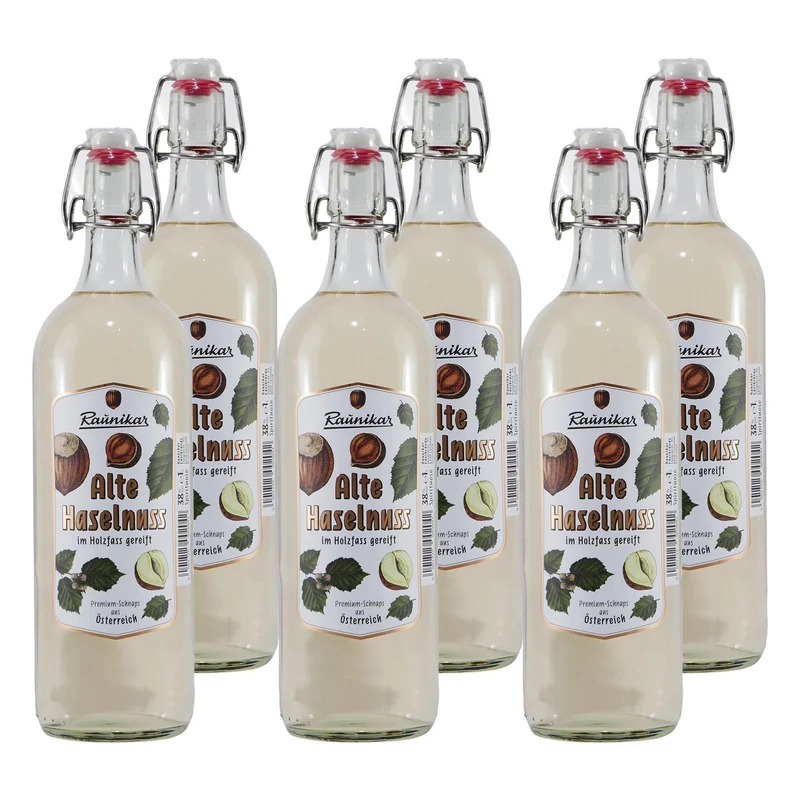 Raunikar Alte Haselnuss Nussbrand (6 x 1,0L)