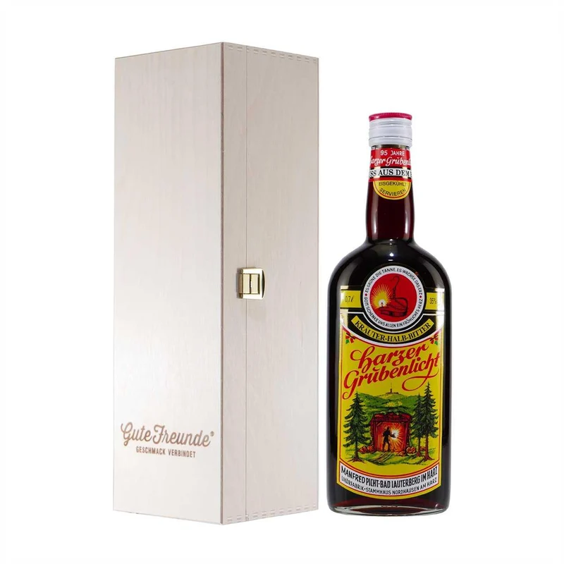 Harzer Grubenlicht - Kräuter-Halb-Bitter mit Geschenk-HK
