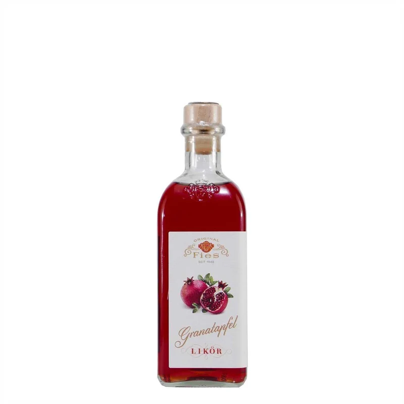Fies Granatapfel Likör mit Geschenk-Holzkiste
