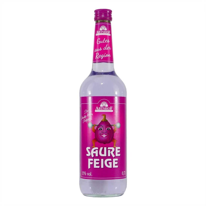 Abtshof Saure Feige-Likör mit Geschenk-Holzkiste