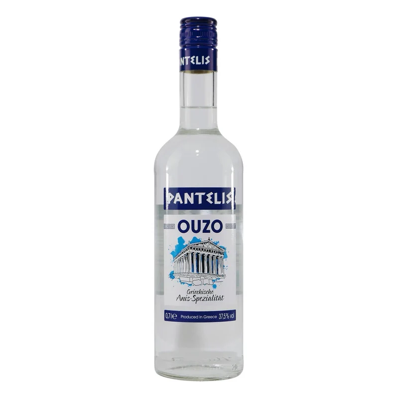 Pantelis Ouzo mit Geschenk-Holzkiste