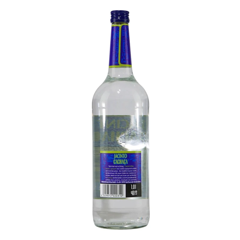 Jacinto Cachaca Zuckerrohr Spirituose (6 x 1,0L)