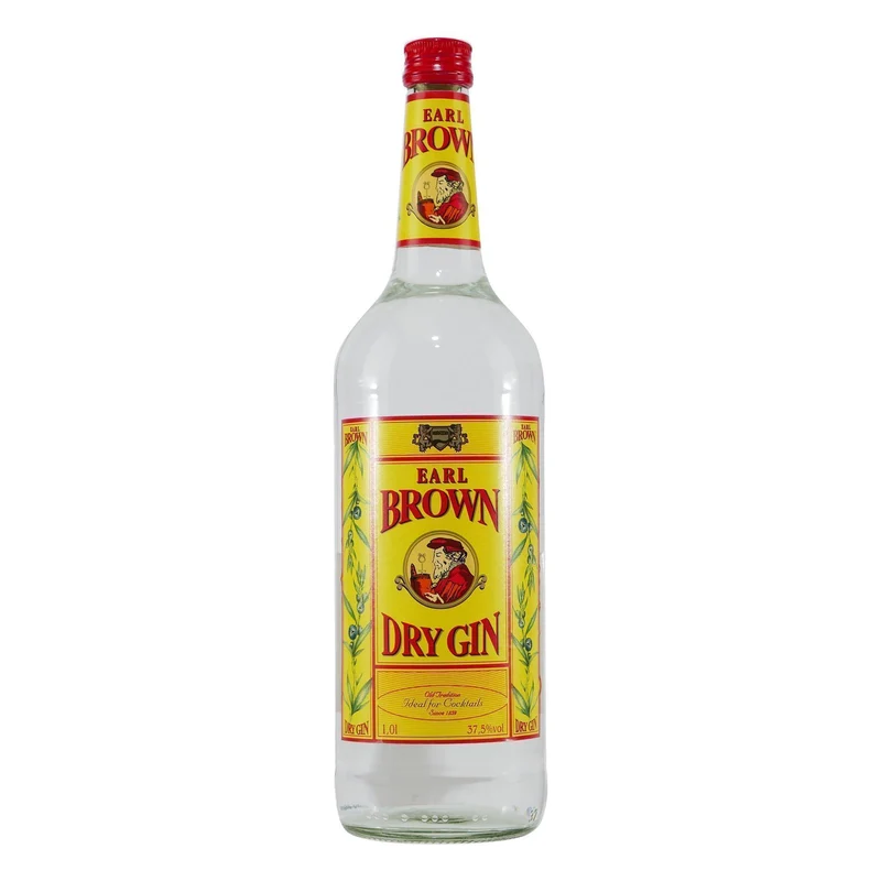 Earl Brown Dry Gin mit Geschenk-Holzkiste