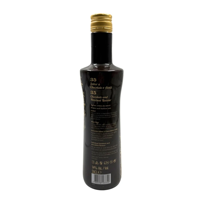 Licor 35 Sabor a Chocolate e Avelã