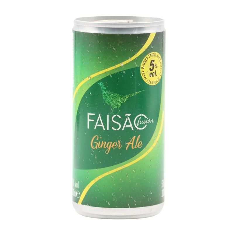 Faisão Fusion Ginger Ale em lata