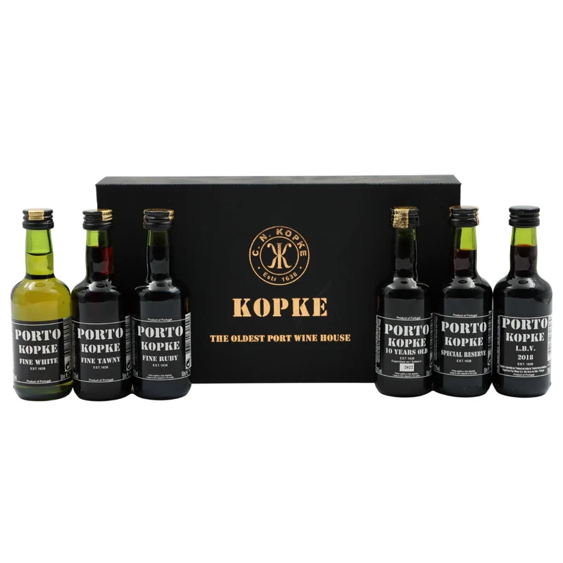 Kopke 6 Vinhos do Porto em caixa de cartão