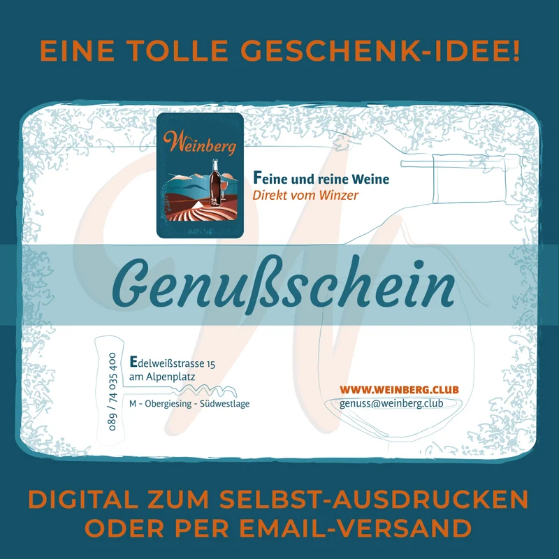 Weinkultur-Genussgutschein Digital - sofort