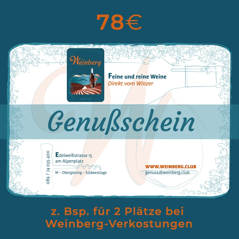 Weinkultur-Genussgutschein Digital - sofort