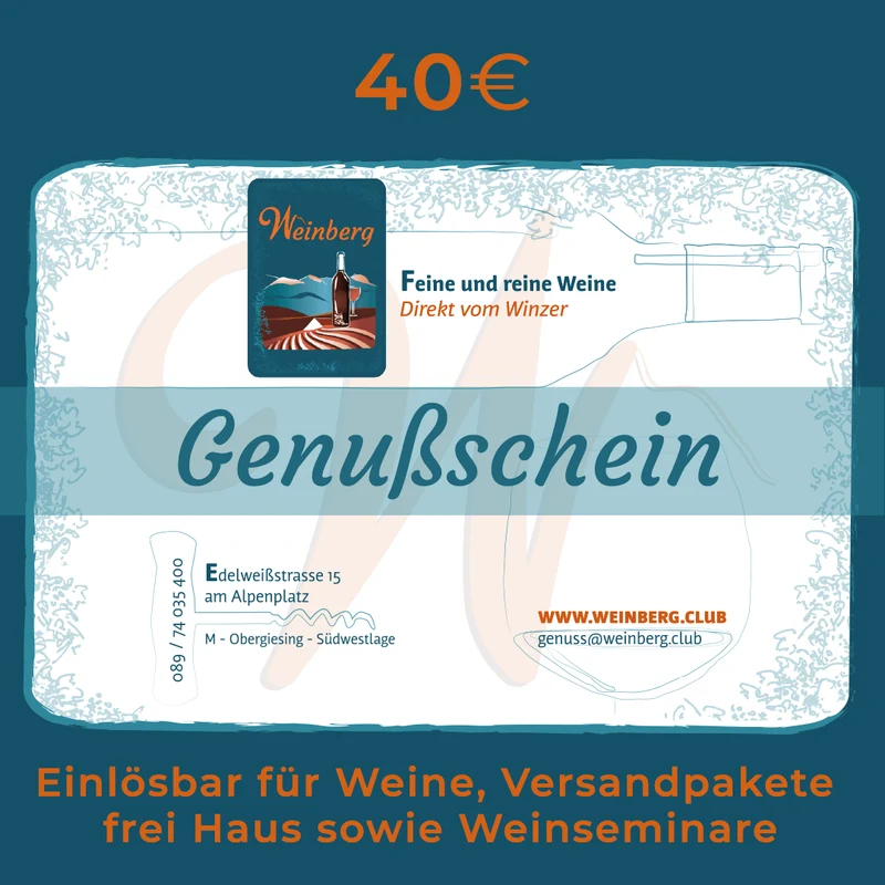 Weinkultur-Genussgutschein Digital - sofort