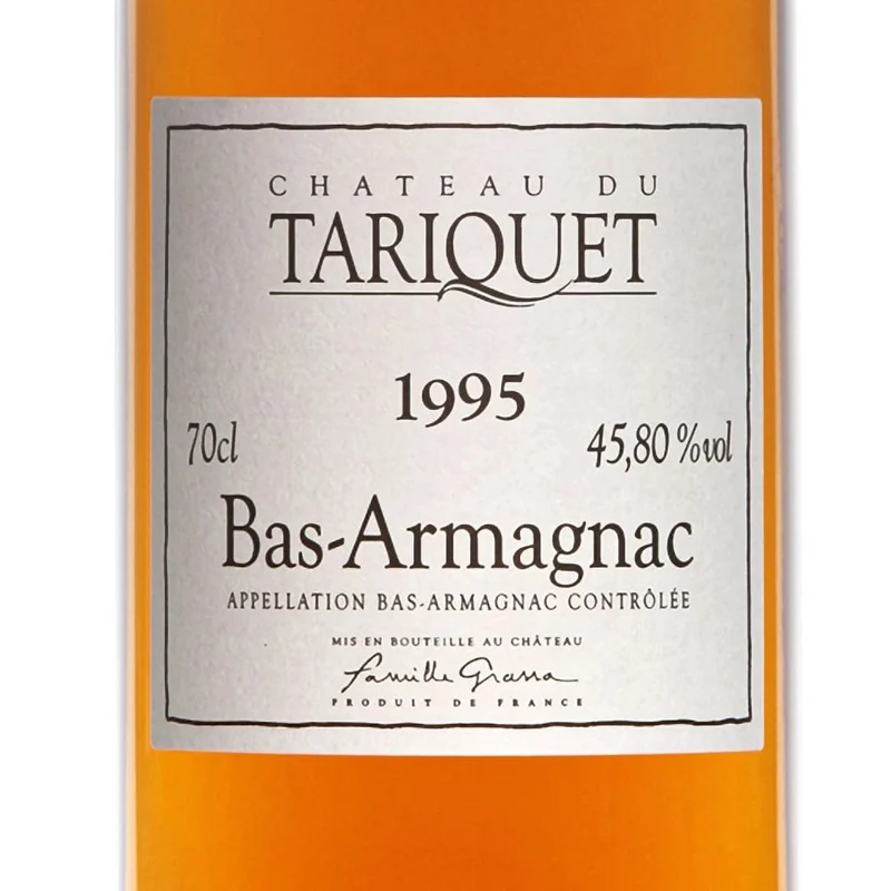 Châtau du Tariquet Millésime 1995 45,8% Bas-Armagnac AOC - Domaine Tariquet