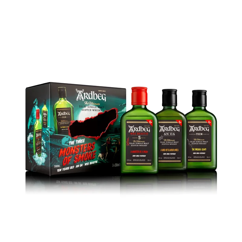 Ardbeg Monsters of Smoke Set - 3 Flaschen (0,2L) in Geschenkbox
