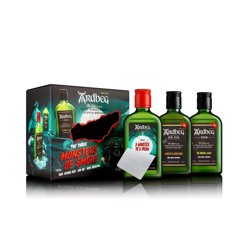 Ardbeg Monsters of Smoke Set - 3 Flaschen (0,2L) in Geschenkbox