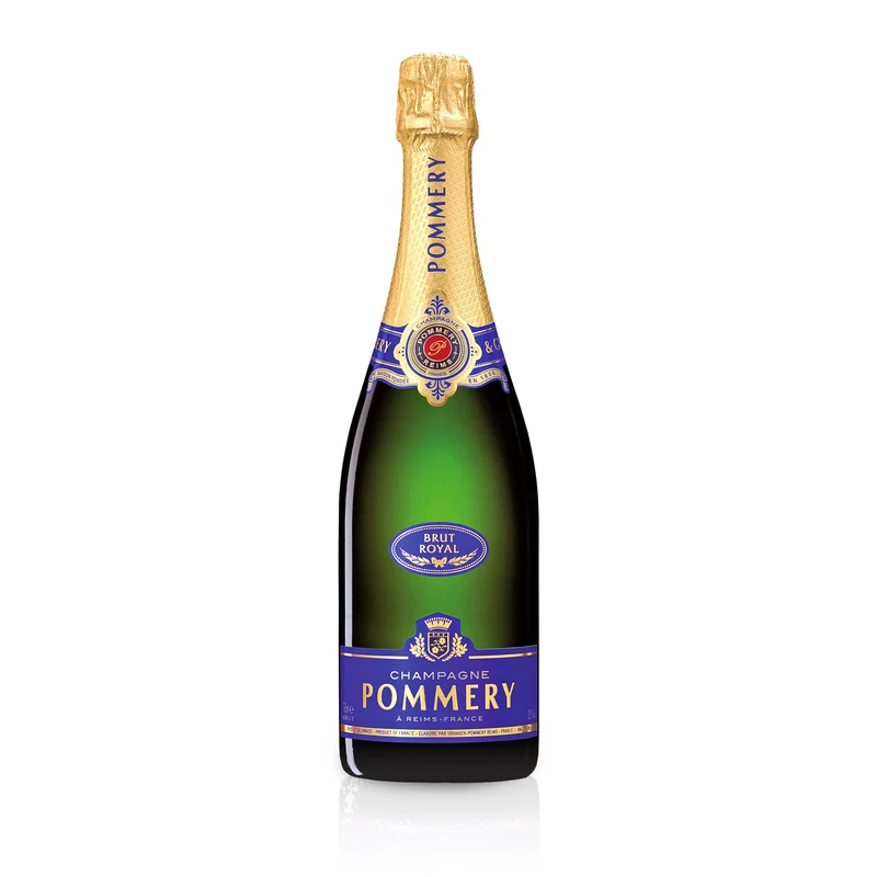 Pommery Brut Royal Geschenkset: 1 Flasche + 2 Gläser