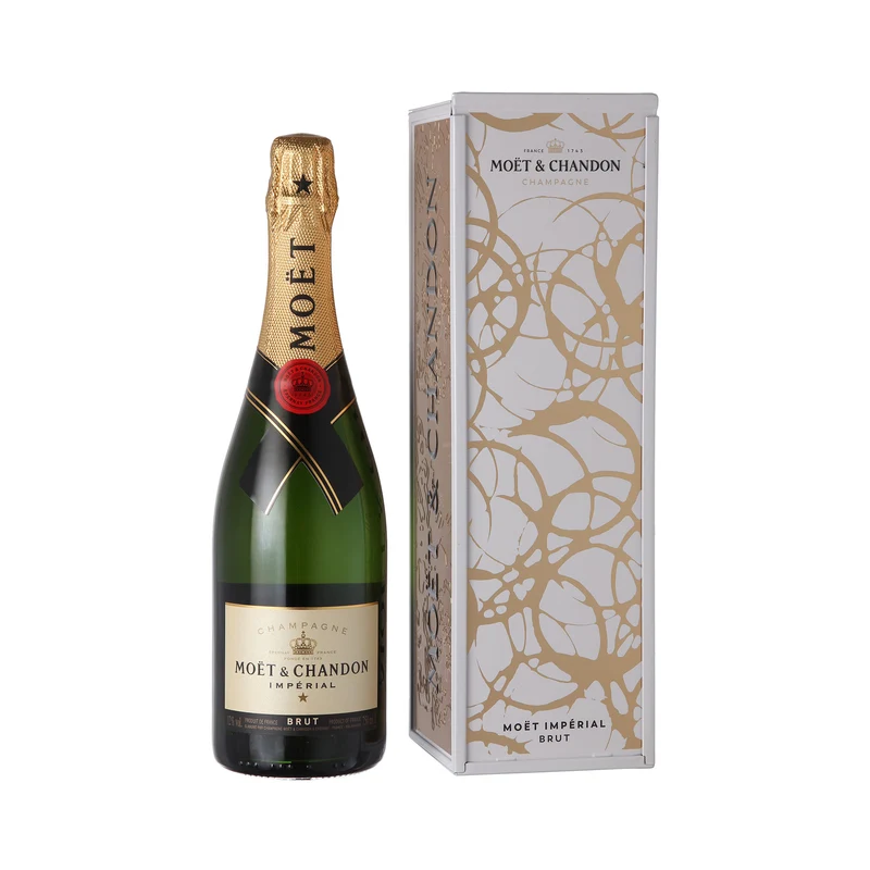 Feinste Weine - Moët & Chandon 3er Champagner-Set - Champagnerpaket mit drei ikonischen Champagner (3 x 0,75 l)
