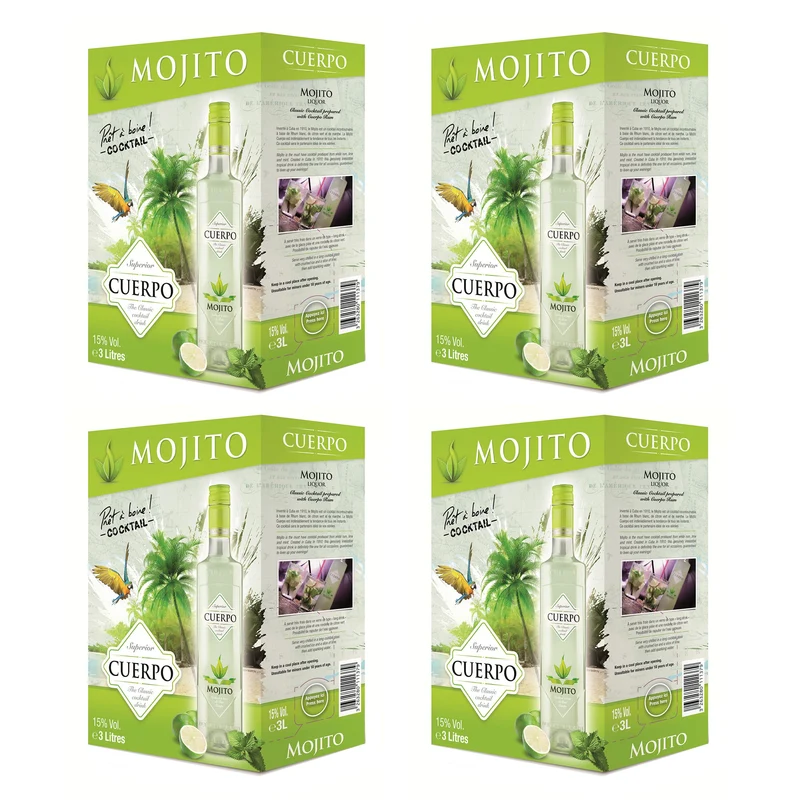 Bag-in-Box - Mojito - CUERPO / Mojito Mischgetränke & Cocktails 3 L.
