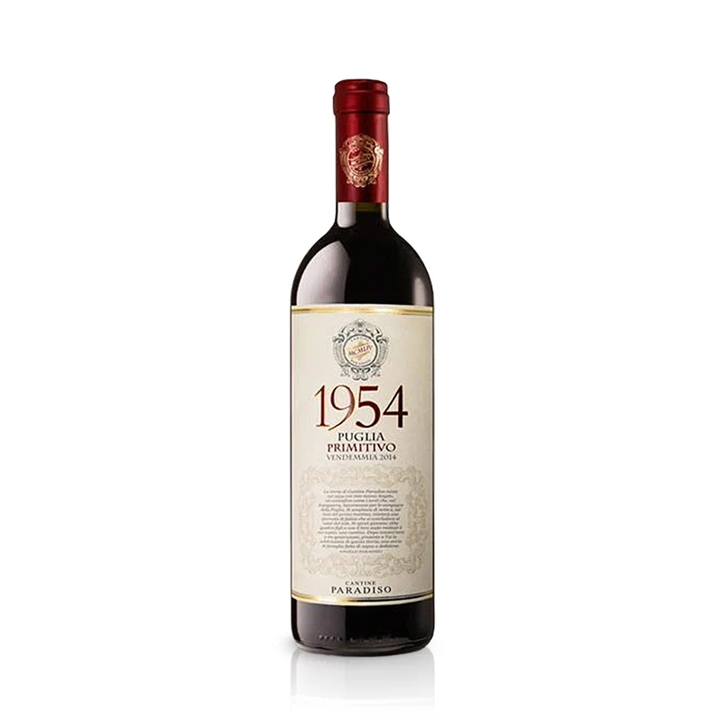 Cantine Paradiso 1954 Primitivo 2014 0.75 L 15 % vol.