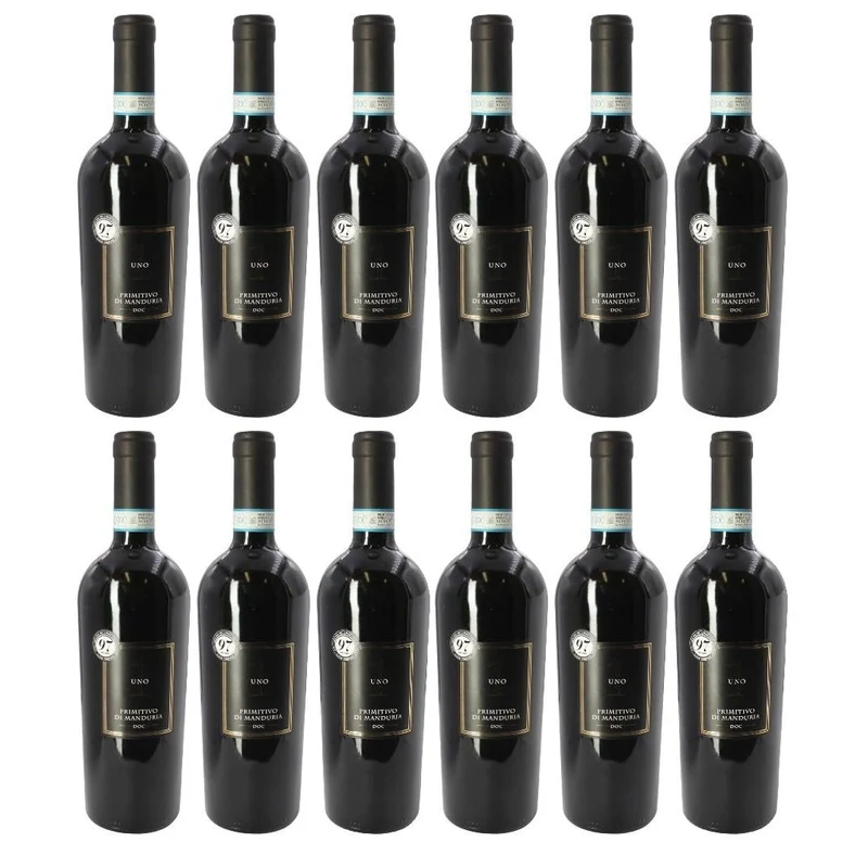 Masseria La Volpe Uno Primitivo di Manduria 2024 12 Flaschen Rotwein 0,75L 14% vol