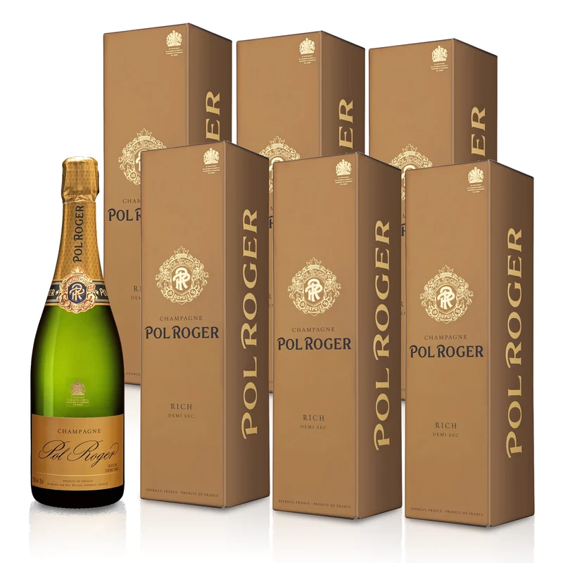 Pol Roger 'Rich' Demi Sec Champagner in Geschenkbox - Champagne, Frankreich