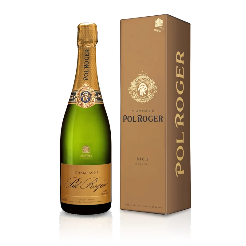 Pol Roger 'Rich' Demi Sec Champagner in Geschenkbox - Champagne, Frankreich