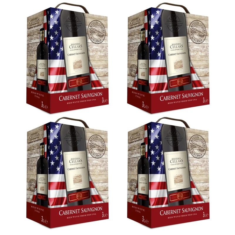 Cabernet Sauvignon Rotwein trocken Bag-in-Box - Western Cellars - Kalifornien, USA