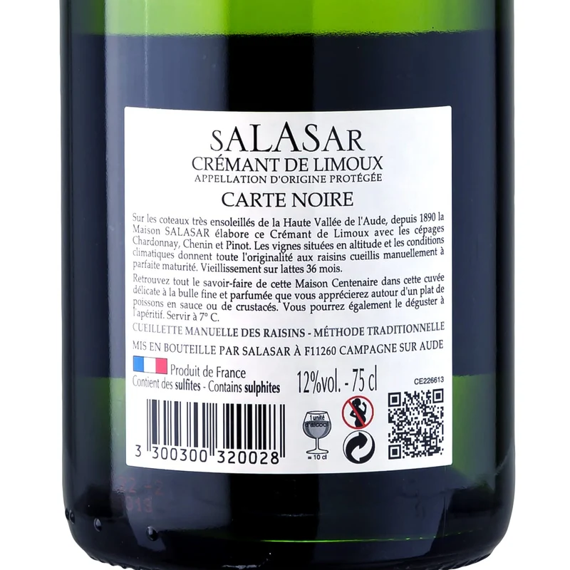 SALASAR Carte Noire - Maison Salasar