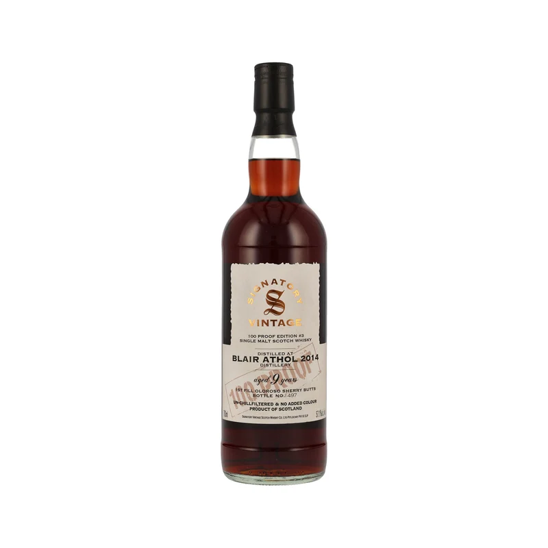 Signatory Vintage Highland Single Malt Scotch Whisky - 100 Proof Edition Set - Tullibardine #2 - Blair Athol #3 - Ardmore #4
