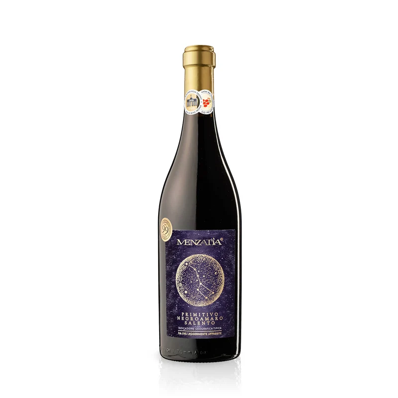 Menzatia Primitivo Negroamaro Salento IGT – Rotwein – 0,75 L – 13,5%