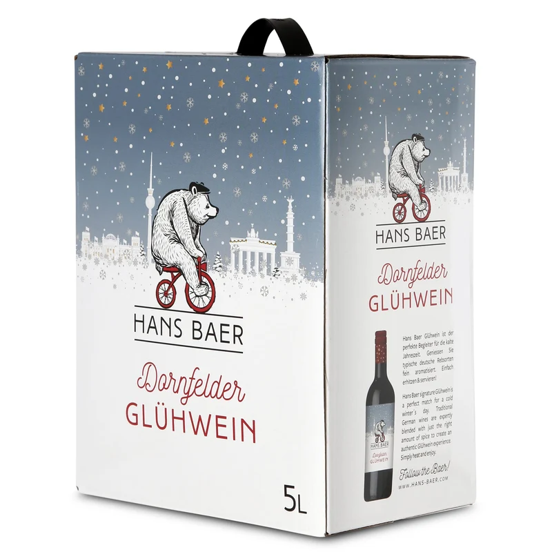 Dornfelder Glühwein aus deutschem Rotwein - HANS BAER - Bag-in-Box