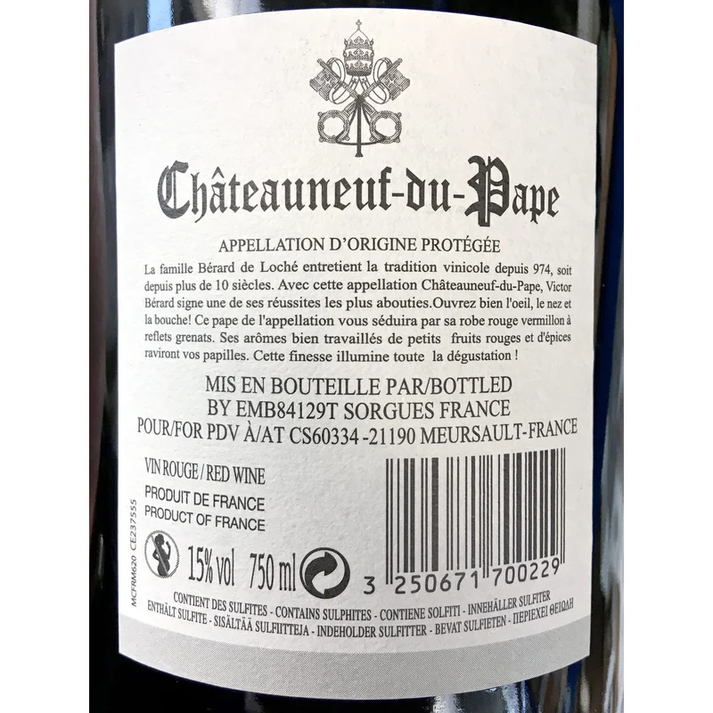 2019 Victor Bérard Châteauneuf du Pape AOP