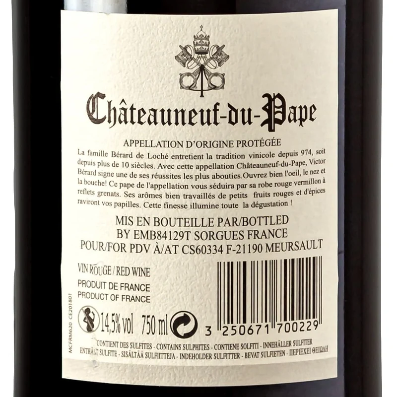 2018 Victor Bérard Châteauneuf du Pape AOP