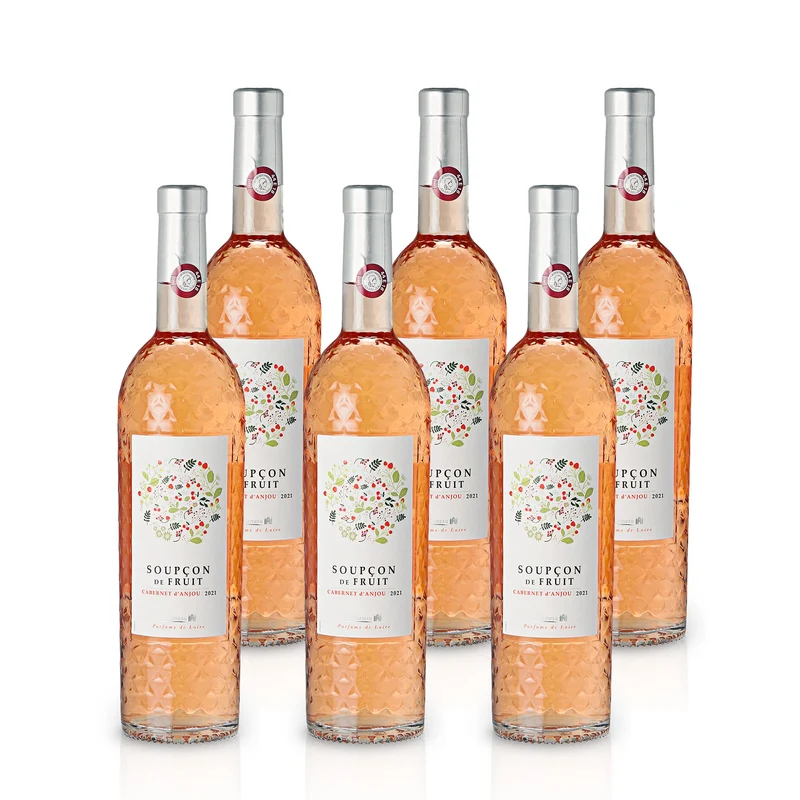 Cabernet d'Anjou Roséwein halbtrocken 0,75L - Soupçon de Fruit - LaCheteau, Frankreich
