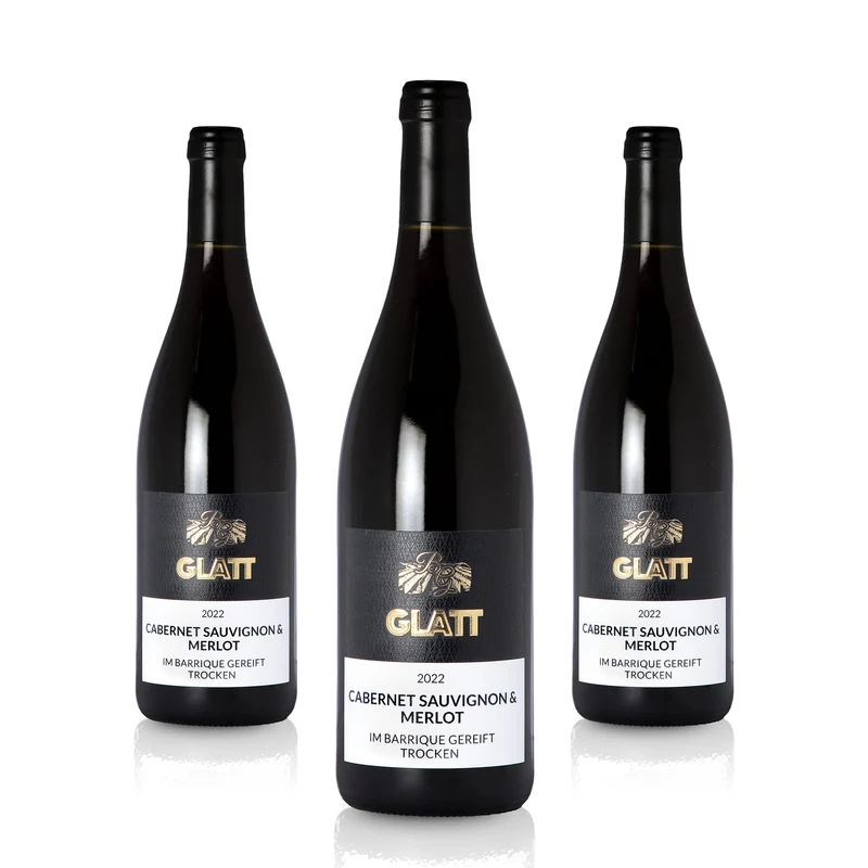 2022 Cabernet Sauvignon & Merlot Barrique Rotwein trocken, GLATT, Qualitätswein vom Kaiserstuhl/Baden, Deutschland