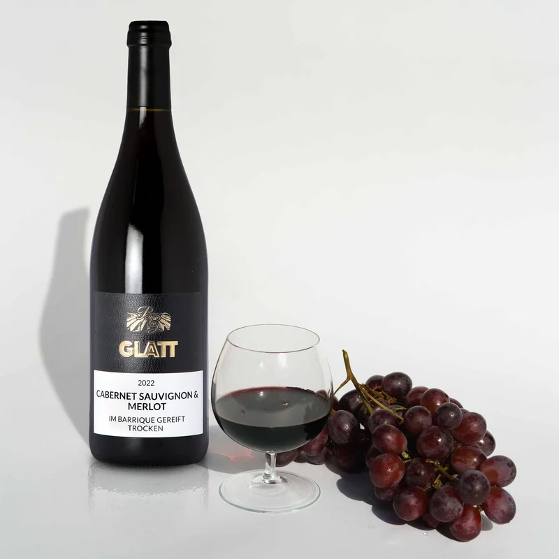 2022 Cabernet Sauvignon & Merlot Barrique Rotwein trocken, GLATT, Qualitätswein vom Kaiserstuhl/Baden, Deutschland
