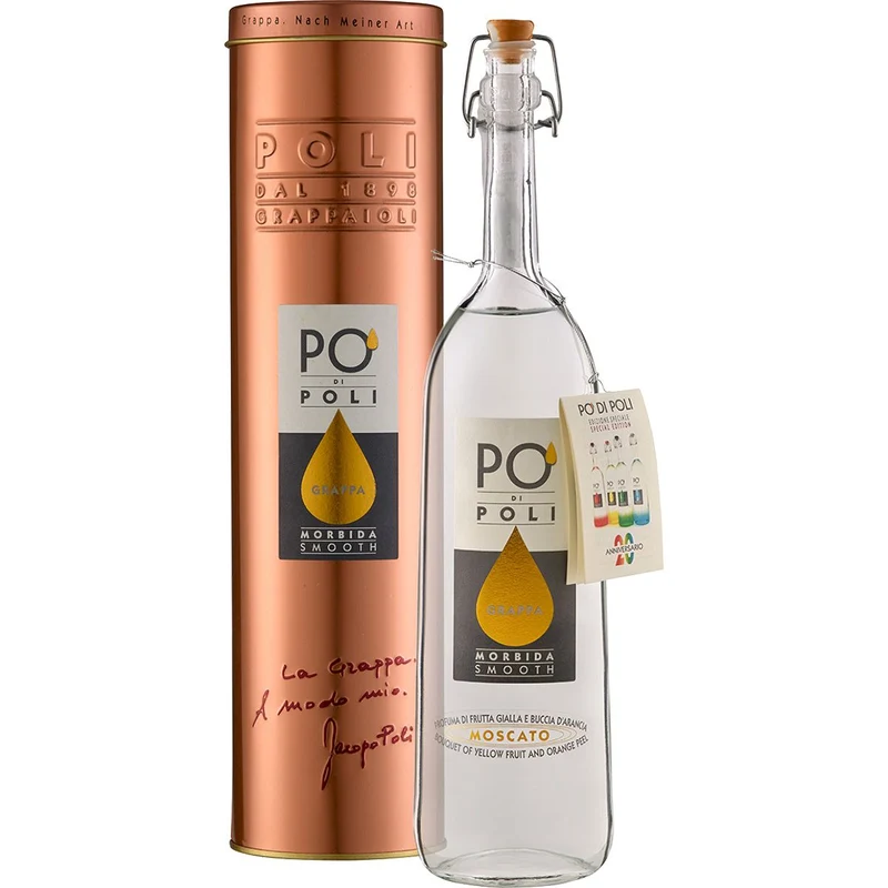 PO' di Poli Morbida (Moscato) - in Geschenkröhre - Jacopo Poli Venetien/Italien 0,7 l