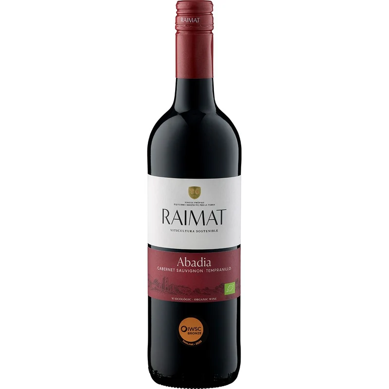 2020 Raïmat Abadia Cabernet Sauvignon -Tempranillo DO - Bio Raïmat Costers del Segre/Spanien 0,75 l