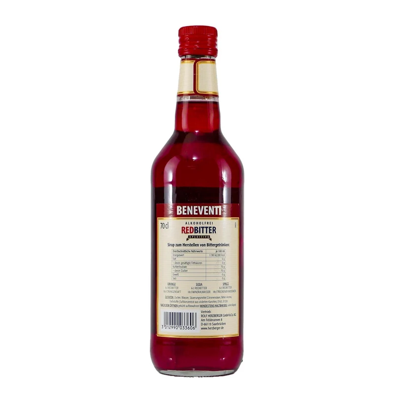 Beneventi Red Bitter Aperitivo -alkoholfrei- mit Geschenk-HK EINWEG