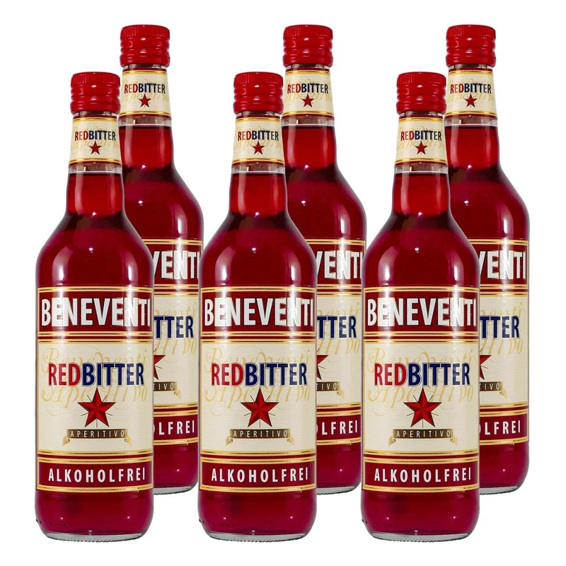 Beneventi Red Bitter Aperitivo -alkoholfrei- (6 x 0,7L) EINWEG