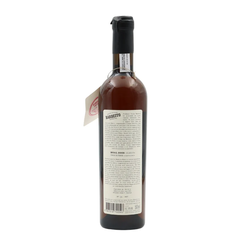 Barbeito Boal Vinha da Torre Madeira 2008