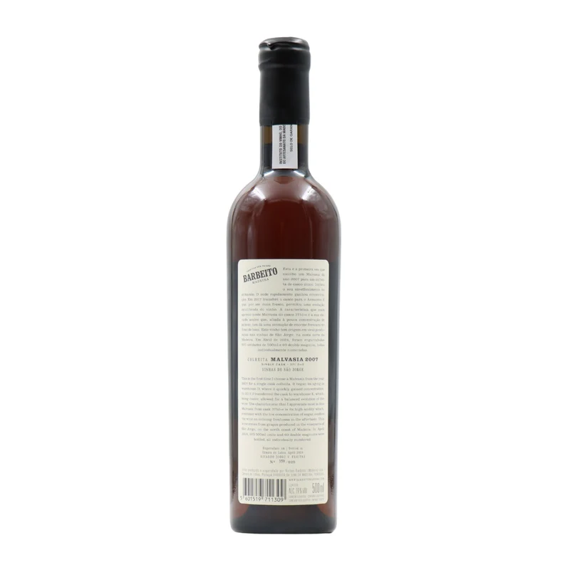 Barbeito Malvasia Cândida Single Cask Madeira 2007