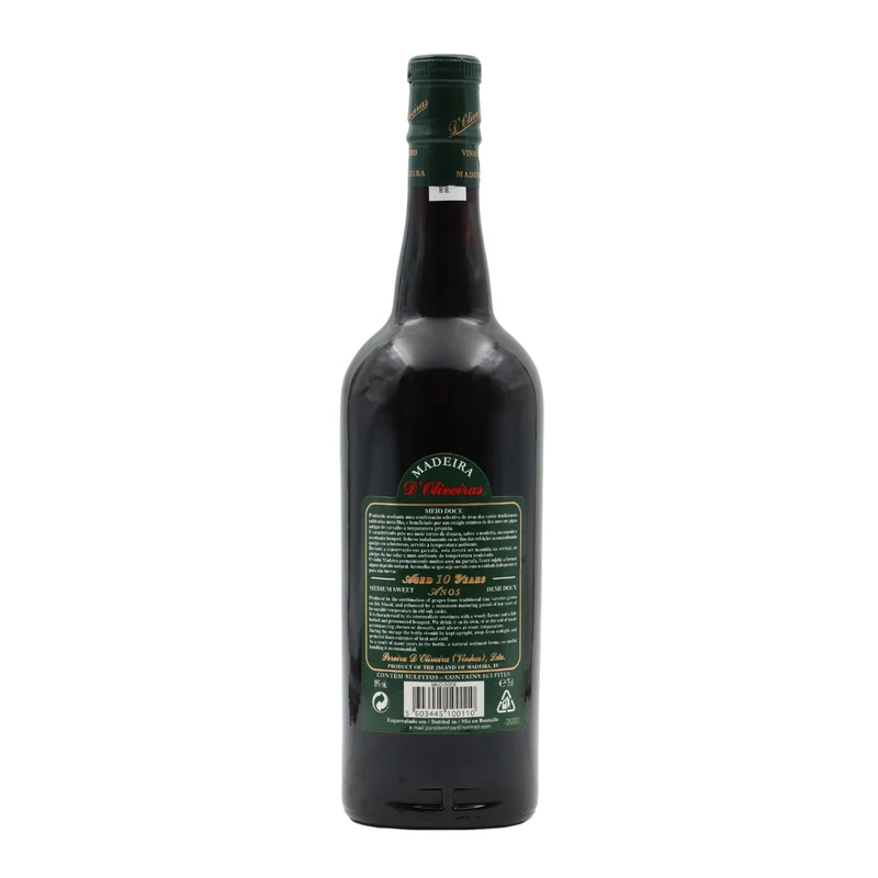 D´Oliveiras Meio Doce 10 Anos Madeira