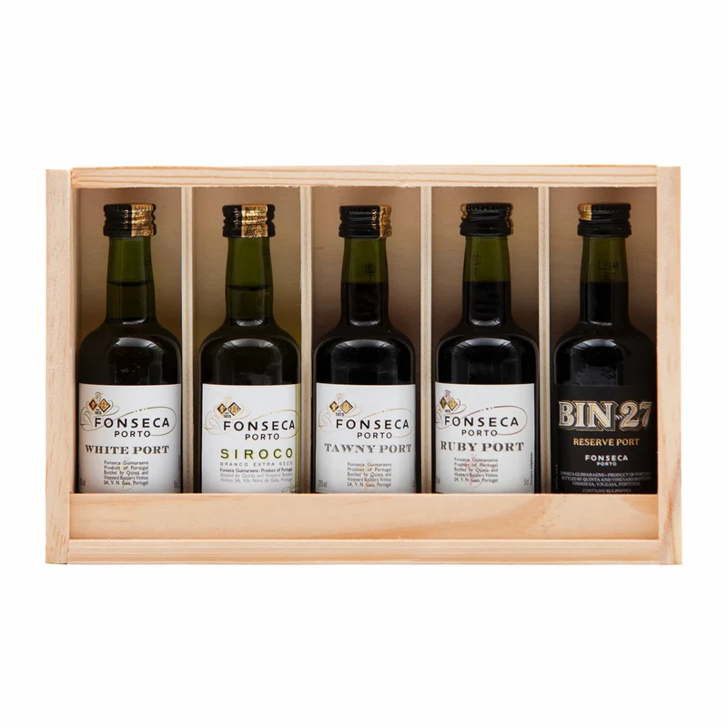 Fonseca 5 Vinhos do Porto em Caixa de Madeira
