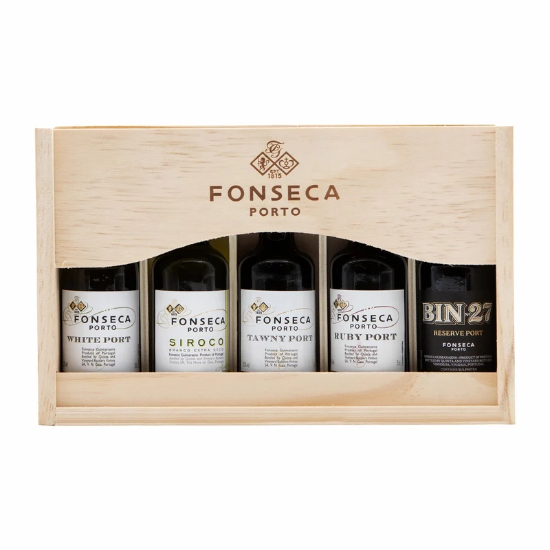 Fonseca 5 Vinhos do Porto em Caixa de Madeira